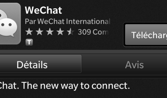 We chat app for Blackberry 10