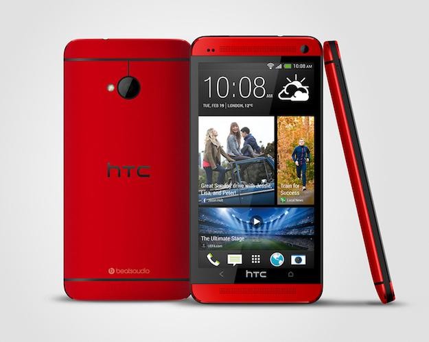 HTC One glamorous red