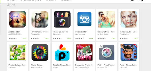 Photo editor Apps in Play Store