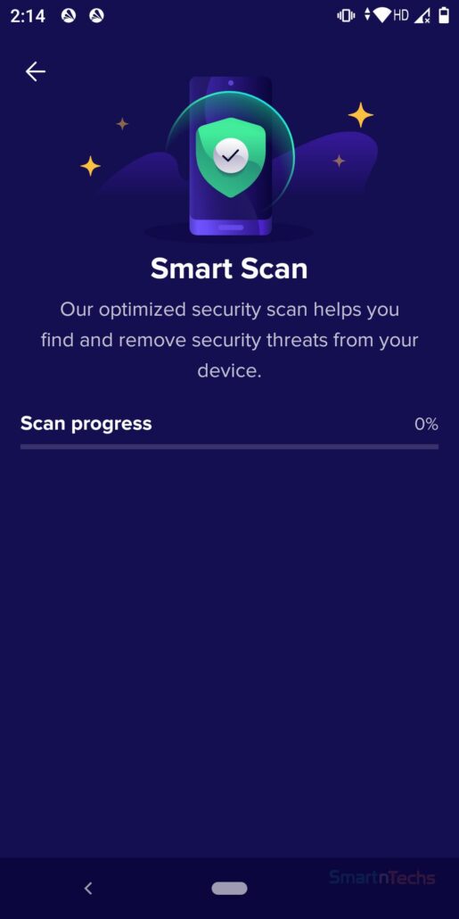 Avast Antivirus & Security scan progress