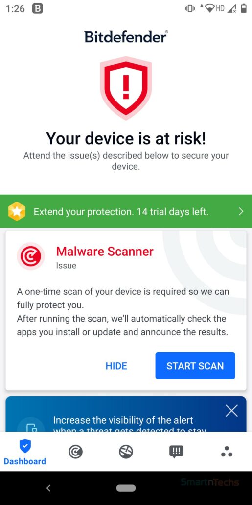 Bitdefender Mobile Security device at risk
