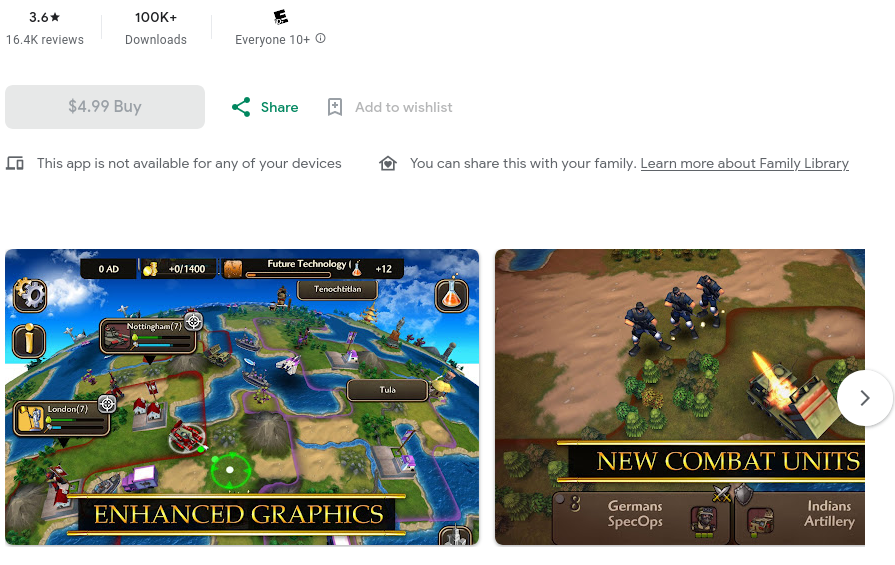 Civilization Revolution 2 Game on Google Play - Screenshot
