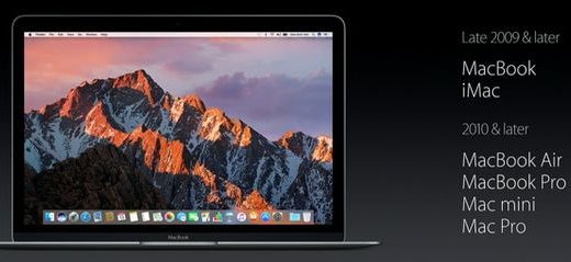 Apple Comes with new macOS Sierra - First of its Kind