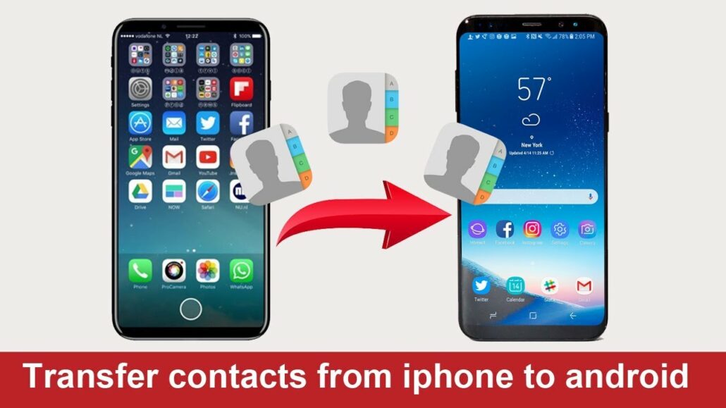 Transfer contacts from iPhone to android