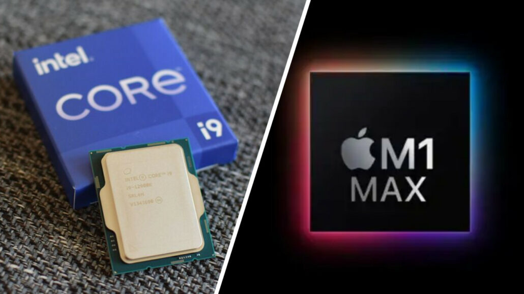 Intel Core i9-12900HK vs. the M1 Max chip
