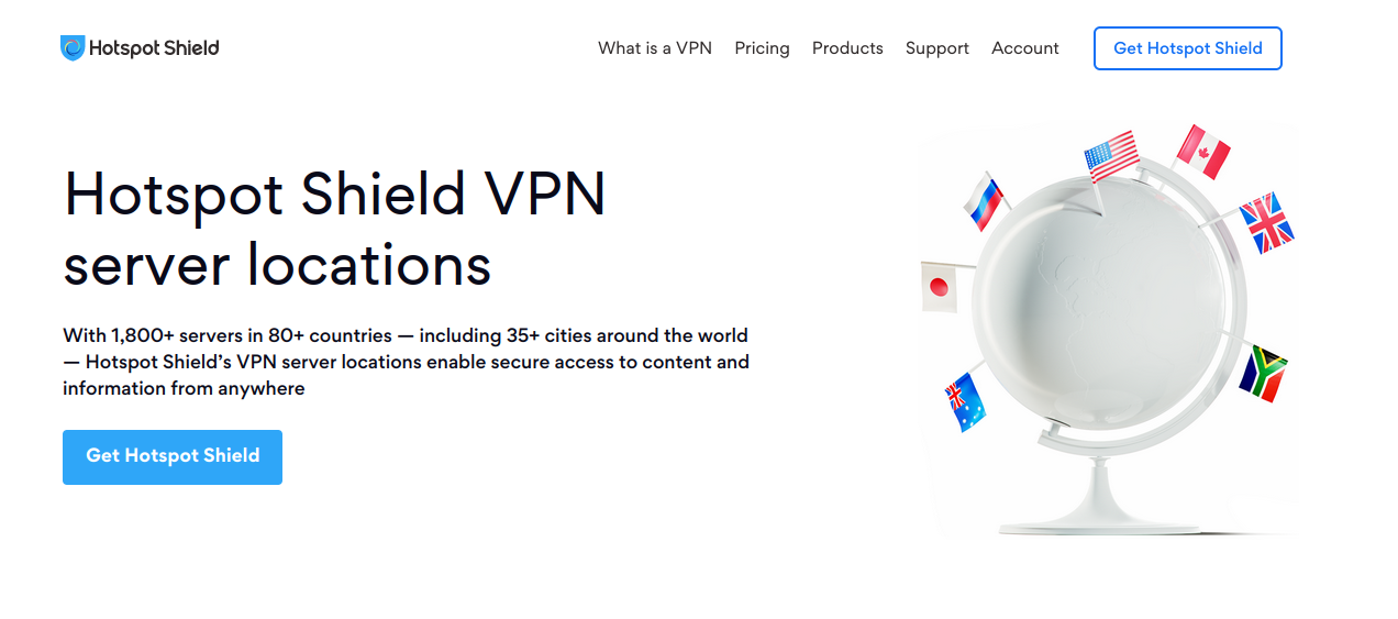 HotspotShield VPN server availability