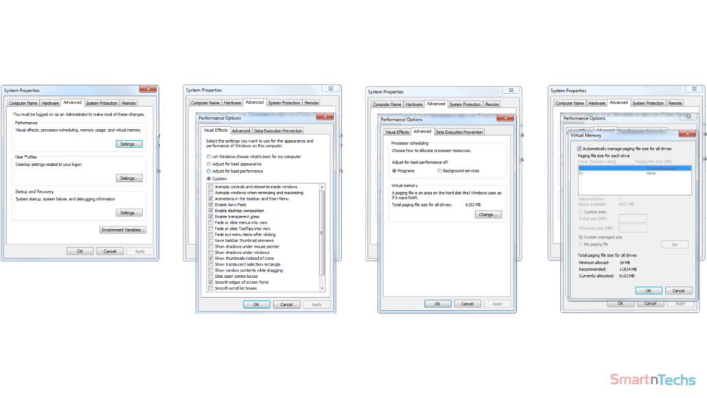 Windows 7 - Virtual Memory