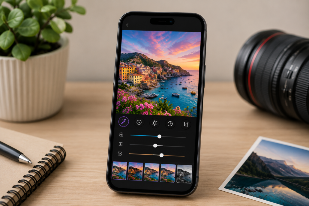 mobile-photo-editing-app-ai-enhanced-smartphone-editor
