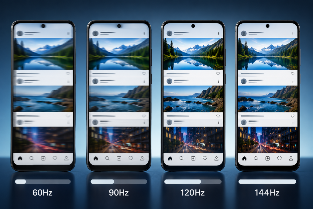 smartphone-refresh-rate-comparison-60hz-90hz-120hz-144hz