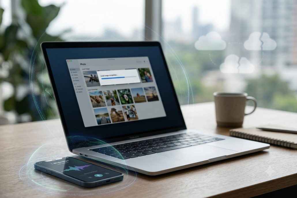 local-ai-workflow-laptop-smartphone-sync