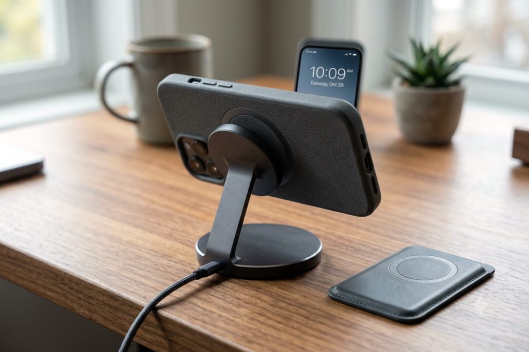 magnetic-phone-charging-stand-desk-wallet