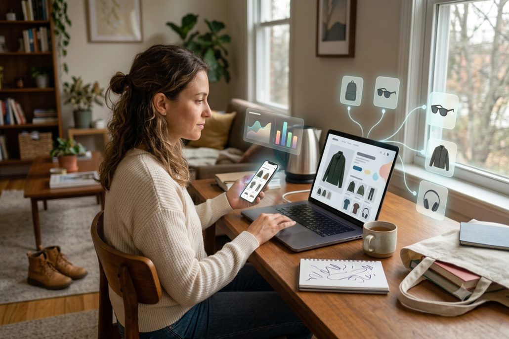 online-shopping-woman-ar-visualization