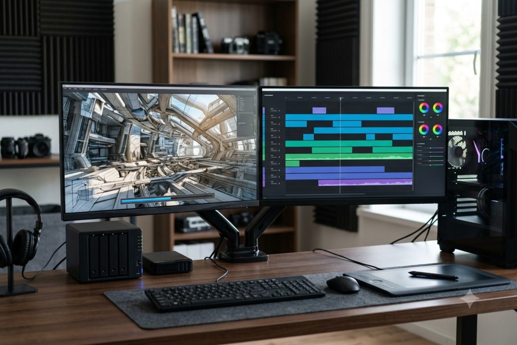 professional-home-content-creator-desk-setup