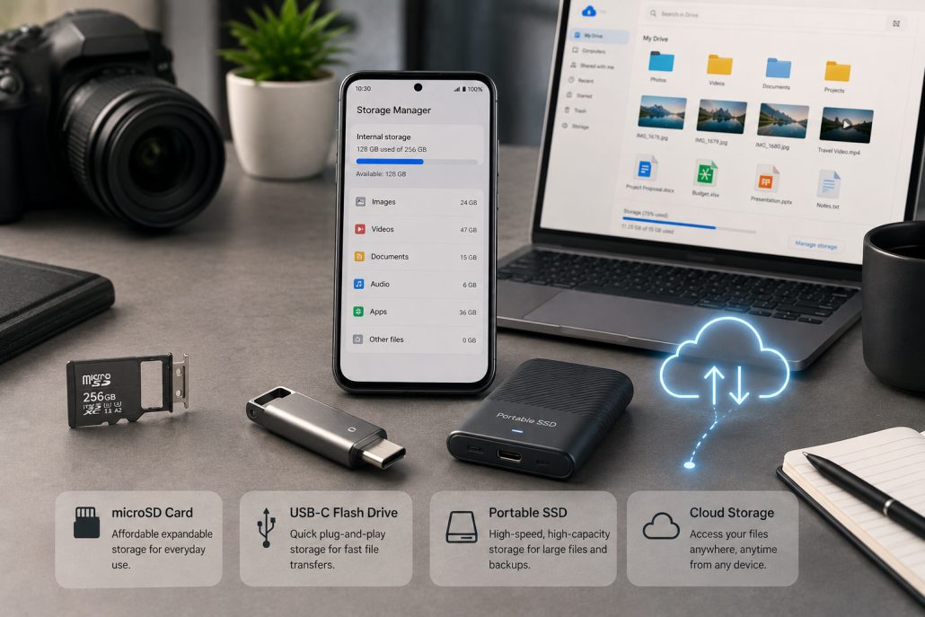 smartphone-storage-options-microsd-usbc-ssd-cloud