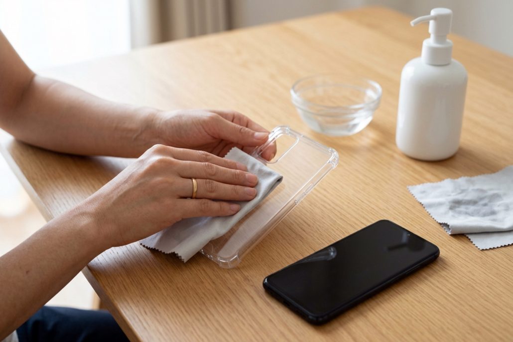 how-to-clean-clear-phone-case