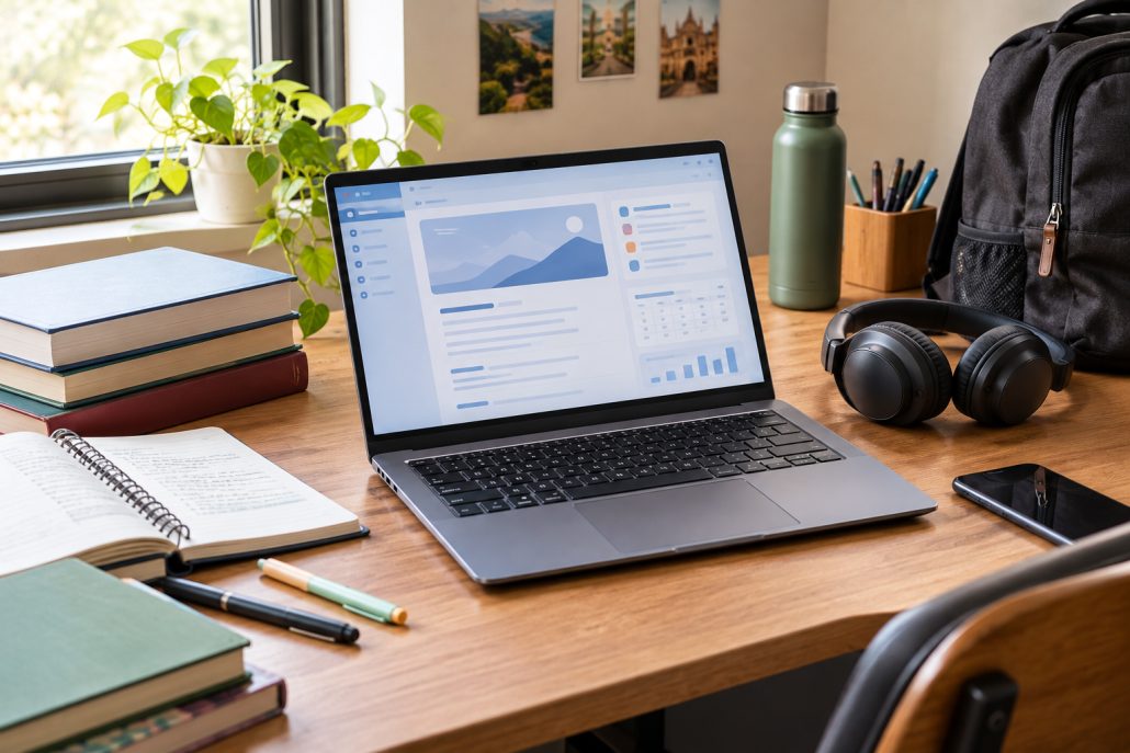 student-laptop-study-workspace